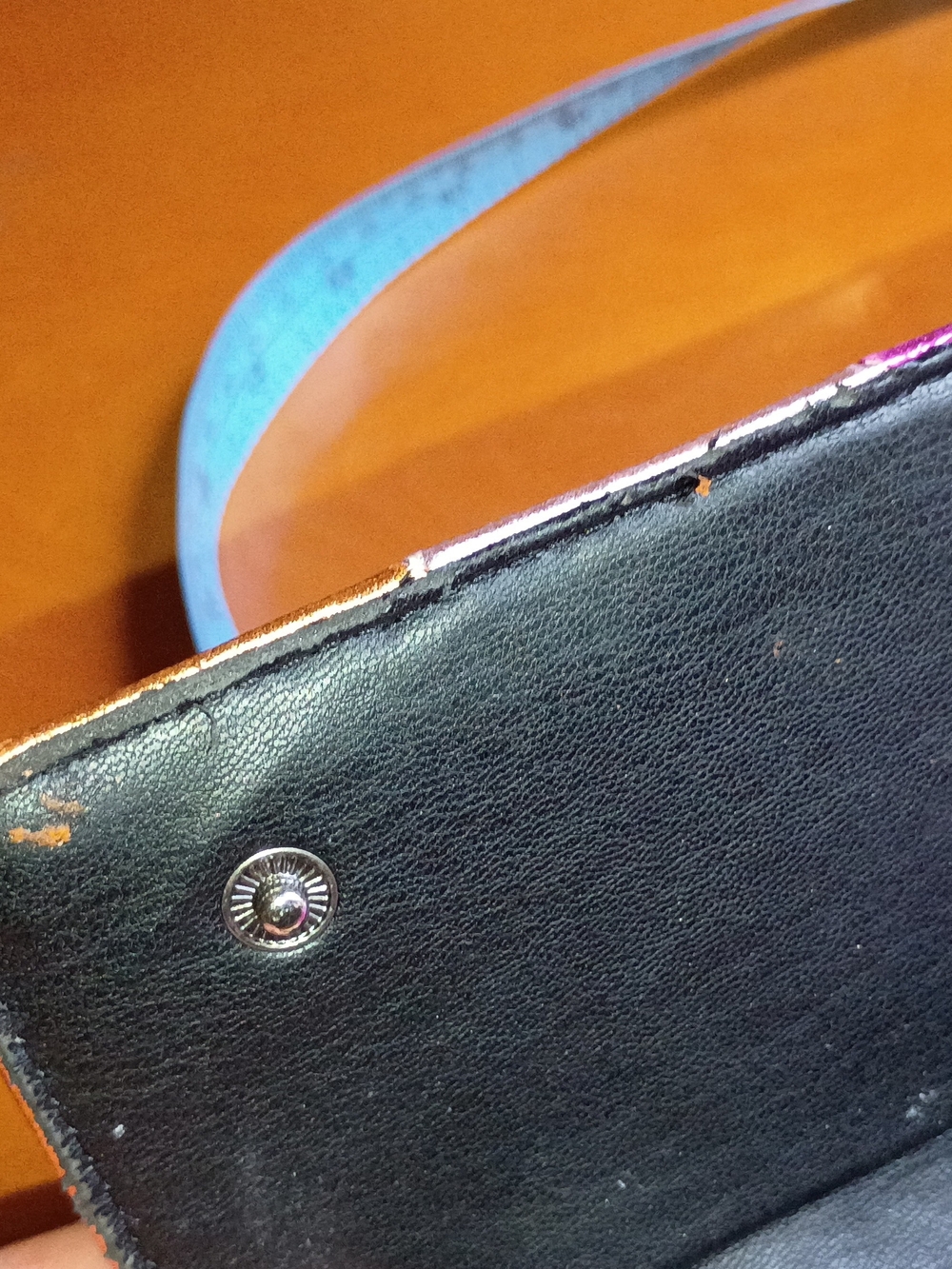 Kurt Geiger London Kensington Metallic Rainbow Stripe Crossbody Bag - Picture 9 of 10